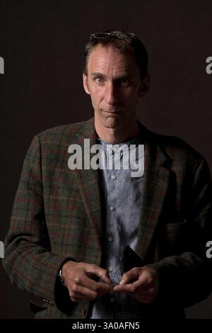 Le célèbre écrivain britannique Will Self, photographié au Festival international du livre d'Édimbourg où il a parlé de son dernier travail. L'événement de trois semaines est le plus grand festival littéraire du monde et se tient pendant le Festival annuel d'Édimbourg. L'événement de 2012 a comporté des exposés et des présentations de plus de 500 auteurs du monde entier. Banque D'Images