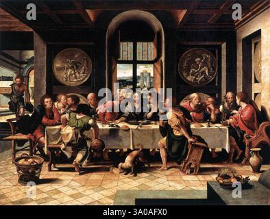Coecke van Aelst, atelier Pieter - dernier souper - musées royaux des Beaux-Arts, Bruxelles Banque D'Images