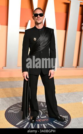 Beverly Hills, États-Unis. 02 mars 2025. Diplo arrive à la Vanity Fair Oscar Party tenue au Wallis Annenberg Center for the Performing Arts le 2 mars 2025 à Beverly Hills, CA. © OConnor-Arroyo/AFF-USA.com crédit : AFF/Alamy Live News Banque D'Images