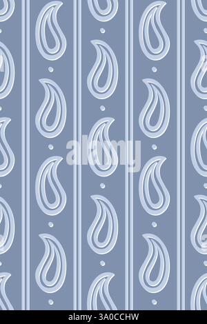 Rayures verticales de motif vectoriel sans couture avec élégant cachemire pour scrapbook, arrière-plan, toile de fond. Illustration vectorielle Illustration de Vecteur