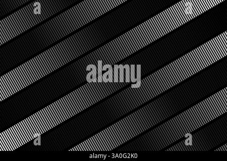 Ligne de décoloration diagonale géométrique abstraite, lignes de décoloration verticales, pistes, bandes de demi-teinte, motif de fond monochrome sans couture à la mode. Illustration de Vecteur