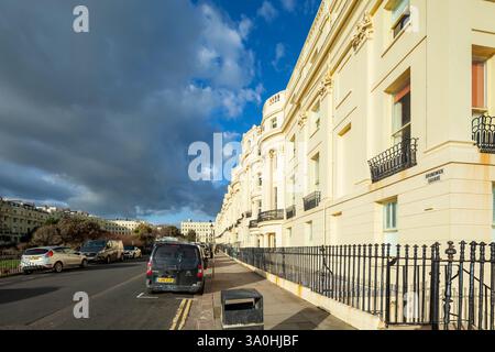 Brunswick Square à Hove, East Sussex, Angleterre. Banque D'Images