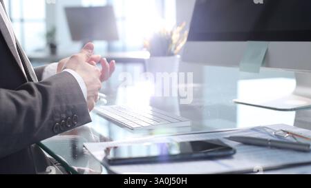 Réunion d'affaires Internet, réunion importante Banque D'Images