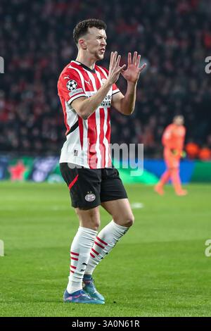 Eindhoven, Brabant du Nord, pays-Bas. 4 mars 2025. IVAN PERISIC (PSV Eindhoven, #5) semble déçu, lors du PSV Eindhoven vs Arsenal FC au Philipps Stadium. Crédit : Gabriel Boia/ZUMA Press Wire/ZUMA Wire/Alamy Live News Banque D'Images