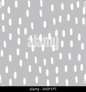 Motif de pluie simple. Conduite d'eau blanche et gouttes de liquide. Petit arrière-plan de tiret. Texture d'automne pluvieux. Illustration vectorielle Illustration de Vecteur