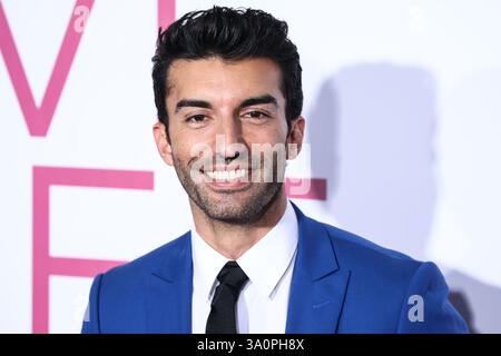 (DOSSIER) le juge signale qu'il peut rejeter le NY Times de 400 millions de dollars Baldoni-vives affaire de diffamation. WESTWOOD, LOS ANGELES, CALIFORNIE, États-Unis - MARS 07 : L'acteur et réalisateur américain Justin Baldoni arrive à la première à Los Angeles de 'Five Feet Apart' de Lionsgate qui s'est tenue au Fox Bruin Theatre le 7 mars 2019 à Westwood, Los Angeles, Californie, États-Unis. (Photo de Xavier Collin/image Press Agency) Banque D'Images