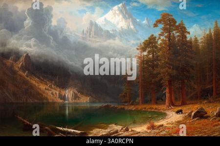 Mont Corcoran - Albert Bierstadt, vers 1877 Banque D'Images
