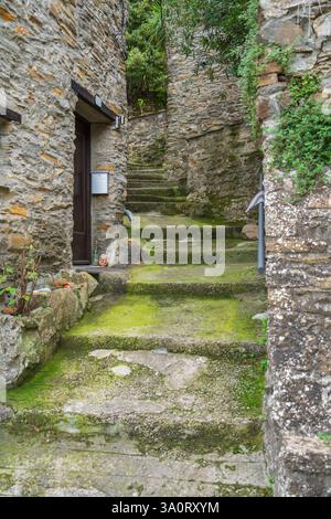 Impression de Borgomaro, une commune de la province d'Imperia dans la région italienne Ligurie Banque D'Images
