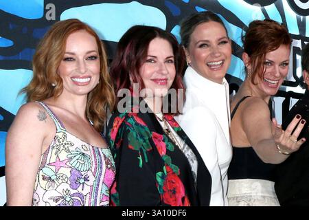 CA. 05 mars 2025. Valyn Hall, Megan Mullally, Jennifer Nettles, Cassidy Freeman lors des arrivées pour la première de la dernière saison des PIERRES PRÉCIEUSES, Paramount Theater, Los Angeles, CA, 5 mars 2025. crédit : Priscilla Grant/Everett Collection/Alamy Live News Banque D'Images