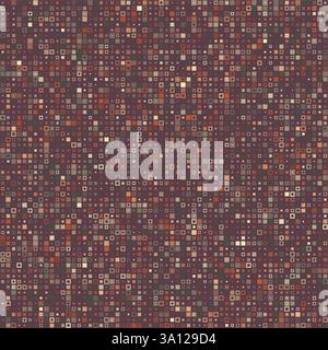 Design géométrique abstrait. Divers carrés de style en plusieurs couleurs. Tons terre sourds avec un ton rougeâtre. Superbe illustration vectorielle. Illustration de Vecteur