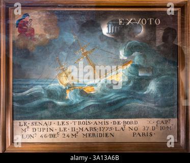 France, Morbihan, Port-Louis, Citadelle de Port Louis, musée maritime national, partie dédiée au sauvetage en mer SNSM Banque D'Images