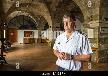 La France, le Finistère, Brest, l'arsenal, le port militaire est une base navale de la marine française, Banque D'Images