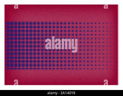 Motif géométrique abstrait avec motif dégradé de cercle rouge et violet Illustration de Vecteur