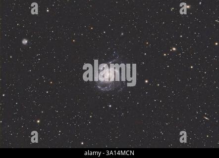 La galaxie Pinwheel (Messier 101 ou NGC 5457) une galaxie spirale dans la constellation de l'Oursa majeure Banque D'Images