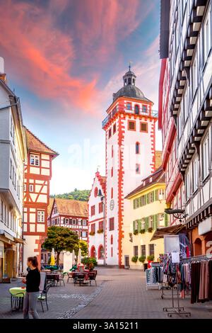 Vieille ville de Mosbach, Allemagne Banque D'Images