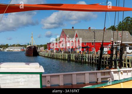 Canada, Province de Nouvelle-Écosse, Lunenburg, site du patrimoine de l'UNESCO, vieille ville, Waterfront Fisheries Museum of the Atlantic Banque D'Images