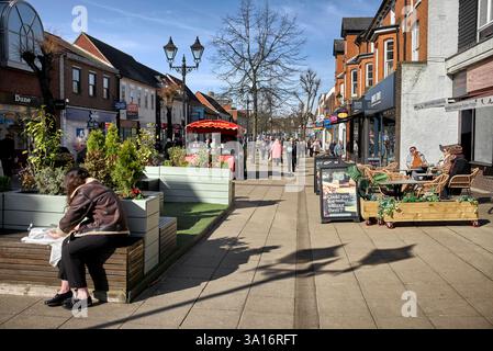 Solihull Town centre, High Street, Warwickshire, West Midlands, Angleterre, ROYAUME-UNI Banque D'Images
