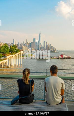 États-Unis, État de New York, New York City, Manhattan, Chelsea, Little Island Banque D'Images