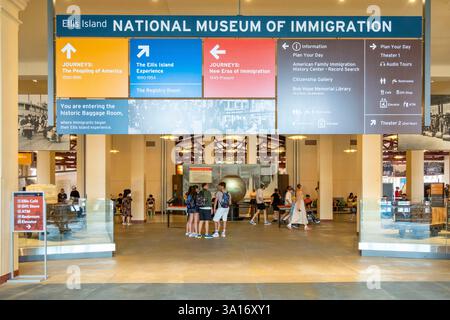 États-Unis, État de New York, New York City, Ellis Island, Musée national d'histoire de l'immigration Banque D'Images