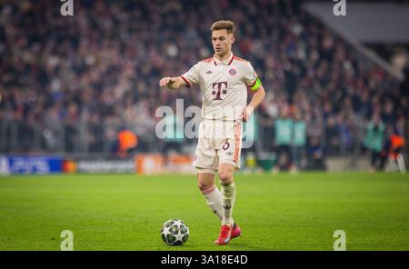 Munich, Allemagne. 05 mars 2025. Joshua Kimmich (FCB) FC Bayern München - Bayer Leverkusen 05.03.2025 Copyright (nur für journalistische Zwecke) by Banque D'Images