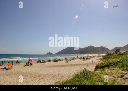 Plage de Grumari, Rio de Janeiro - Brésil Banque D'Images