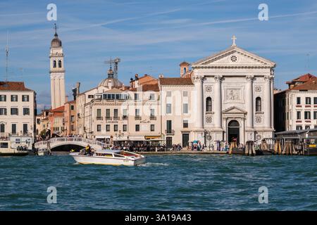 Venise, IT - 12 octobre 2024 : Chiesa di Santa Maria della Visitazione in Zattere Banque D'Images