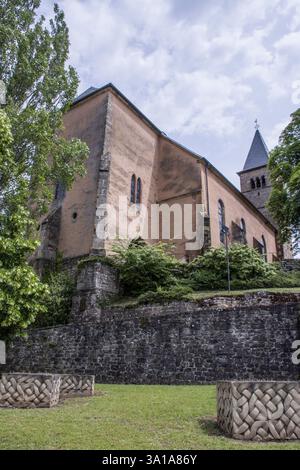 Ancienne église paroissiale de Saint Pierre et Paul, Luxembourg, Echternach Banque D'Images