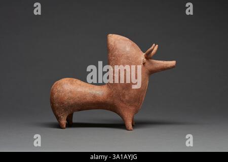 Rhyton sous la forme d'un taureau Zebu, environ 1000-800 B.C. E.. Banque D'Images