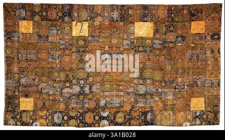 Robe du prêtre bouddhiste (Hira kesa), 1800-1868. Banque D'Images