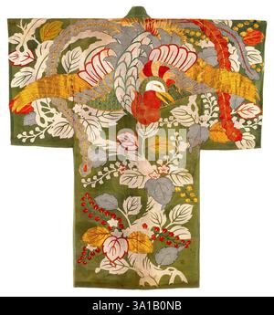 Couvre-lit en forme de Kimono (Yogi), fin des années 1700 Banque D'Images