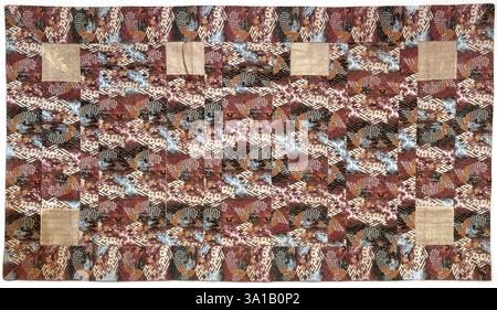 Robe de prêtre bouddhiste (Hira kesa), fin du XIXe siècle. Banque D'Images