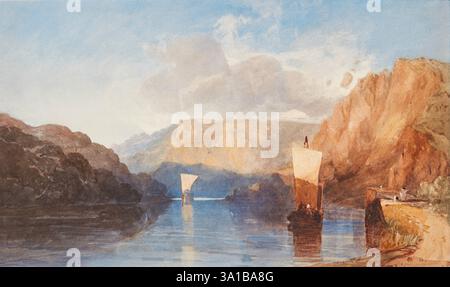 Dynamitage, Vincent's Rock, Clifton, vers 1830. Banque D'Images