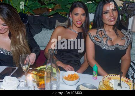 Paris, France. 22 février 2025. Fête au restaurant Noura le 22 février 2025 à Paris, France. Crédit : Gerard Crossay/Alamy Stock photo Banque D'Images