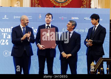 Madrid, 03/03/2025. 2024 Prix national de tauromachie au cinéaste Albert Serra au Sénat. Photo : Isabel Permuy. ARCHDC. Crédit : album / Archivo ABC / Isabel B. Permuy Banque D'Images