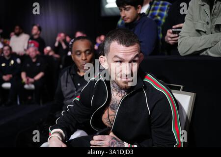 Las Vegas, Nevada, États-Unis. 07 mars 2025. LAS VEGAS, NV - 7 MARS 2025 : Austin Vanderford à Fontaine Bleu pour PowerSlap 12 le 7 mars 2025 à Las Vegas, NV, États-Unis. (Photo de Louis Grasse/PXimages) crédit : PX images/Alamy Live News Banque D'Images