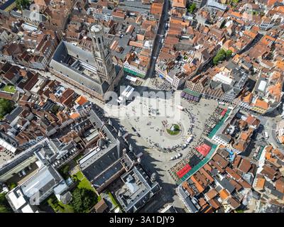 Beffroi de Bruges, place du marché, Bruges, Belgique Banque D'Images