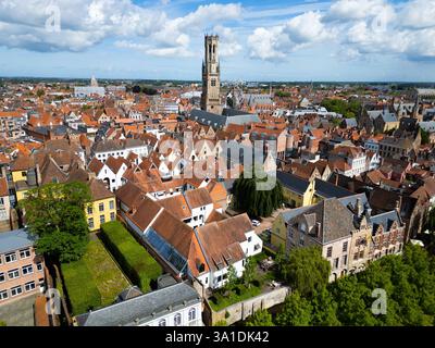 Beffroi de Bruges, Bruges, Belgique Banque D'Images