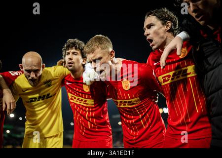 Farum, Danemark. 07 mars 2025. Lucas Hogsberg du FC Nordsjaelland vu lors du 3F Superliga match entre le FC Nordsjaelland et Vejle BK à droite de Dream Park à Farum. Crédit : Gonzales photo/Alamy Live News Banque D'Images