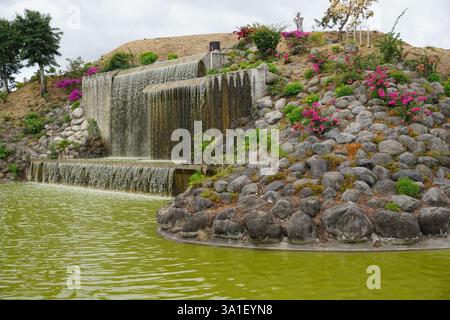 Parc régional dans la ville de le Port à la Réunion, île tropicale dans l'océan indien Banque D'Images