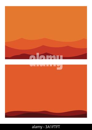 Illustration art paysage design unique Illustration de Vecteur