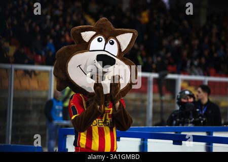 Lecce, Italie. 08 mars 2025. US Lecce Mascot pendant US Lecce vs AC Milan, match de football italien Serie A à Lecce, Italie, 08 mars 2025 crédit : Agence photo indépendante/Alamy Live News Banque D'Images