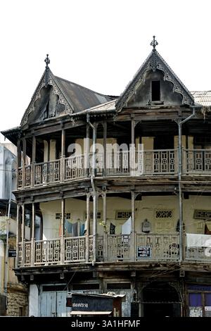 Maison ancienne, Pune, Maharashtra, Inde, Asie Banque D'Images