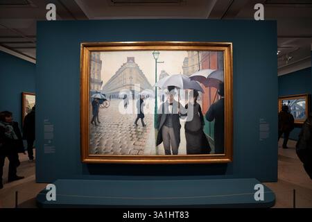 Rue de Paris, temps de pluie - Gustave Caillebotte, 1877 Banque D'Images