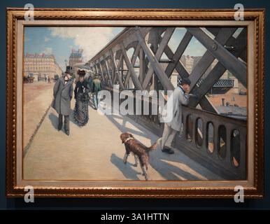 Le Pont de l'Europe - Gustave Caillebotte, 1881 Banque D'Images