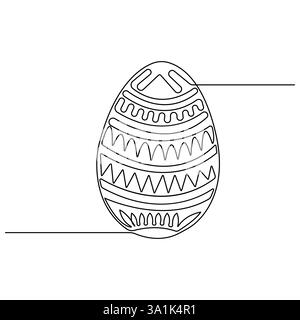 Vecteur d'art d'une ligne d'oeufs de Pâques Illustration de Vecteur