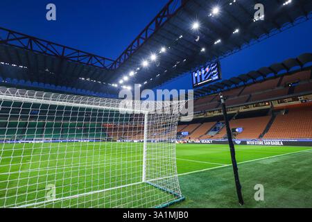 Milan, Italien. 08 mars 2025. Vue générale de l'intérieur du stade pendant le match de football de Serie A 2024/25 entre le FC Internazionale et l'AC Monza au San Siro Stadium crédit : dpa/Alamy Live News Banque D'Images
