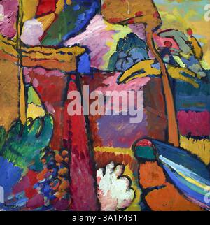 Etude pour improvisation V, 1910, peinture de Wassily Kandinsky Banque D'Images