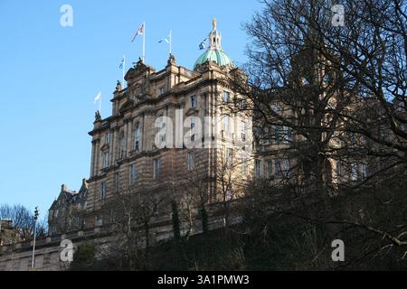 Bâtiment du siège social de la Banque d'Écosse sur le Mound Edinburgh, Écosse, Royaume-Uni Banque D'Images