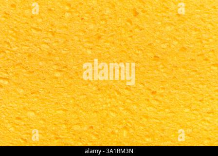 elément de conception de fond d'éponge abstraite en mousse poreuse jaune Banque D'Images
