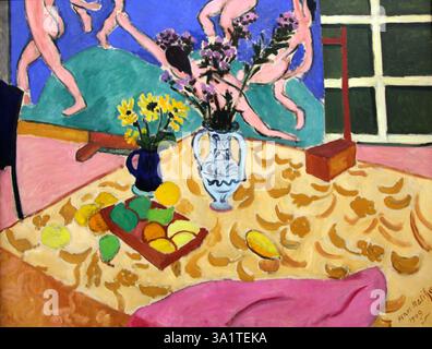 "Nature morte avec "la danse", 1909. Trouvé dans la collection de l'Ermitage, Saint-Pétersbourg. Banque D'Images